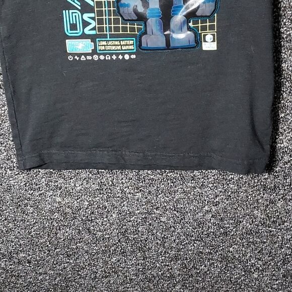 365 Kids Size 6 Black Graphic Tee Shirt T-Shirt Game Machine Robot - Picture 3 of 7